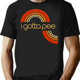 I Gotta Pee T-Shirt - Retro Graphic Tee for Men & Women - Black