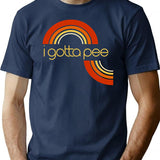 I Gotta Pee T-Shirt - Retro Graphic Tee for Men & Women - Navy