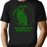 I Had A Hoot At Norfolk Owl Sanctuary T-Shirt - Black