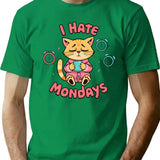 I Hate Mondays T-Shirt - Retro Graphic Tee for Men & Women - Green