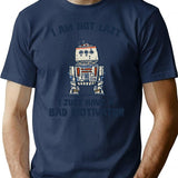 I Have A Bad Motivator T-Shirt - Retro Graphic Tee for Men & Women - Navy