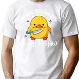 I Have Stability Ability To Stab Funny Humor T-Shirt - White