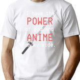 I Have The Power Of God And Anime On My Side Meme Vintage Retro Art T-Shirt - White