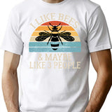 I Like Bees And Maybe Like 3 People T-Shirt - White