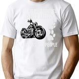 I Like Motorcycles And Dogs And Maybe 3 People Shirt1 T-Shirt - White