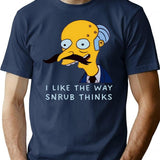 I Like The Way Snrub Thinks (1) T-Shirt - Navy