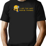 I Like The Way Snrub Thinks T-Shirt - Black