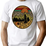 I Love Camping I Hate People Outdoors Funny Vintage (1) T-Shirt - White
