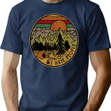 I Love Camping I Hate People Outdoors Funny Vintage (1) T-Shirt - Navy