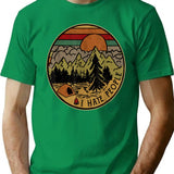 I Love Camping I Hate People Outdoors Funny Vintage (1) T-Shirt - Green