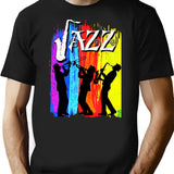 I Love Jazz T-Shirt - Retro Graphic Tee for Men & Women - Black