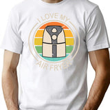 I Love My Air Fryer Funny Vintage Gift For Cooking Lovers T-Shirt - White