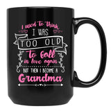 I Love My Grandchild Notebook For Grandmother Black Coffee Mug - Black