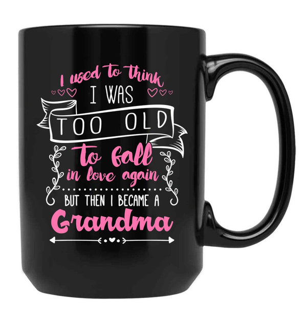 I Love My Grandchild Notebook For Grandmother Black Coffee Mug - Black
