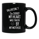 I Love My Mom (34) Black Coffee Mug - Black