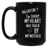 I Love My Mom (34) Black Coffee Mug