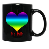 I Love My Mom (3) Black Coffee Mug - Black