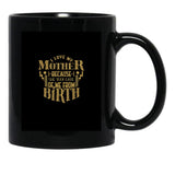 I Love My Mother Black Coffee Mug - Black