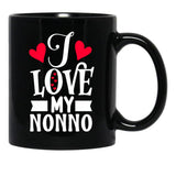I Love My Nonno Black Coffee Mug - Black
