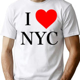 I Love Nyc T-Shirt - Retro Graphic Tee for Men & Women - White