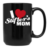 I Love Stiflers Mom Black Coffee Mug - Black