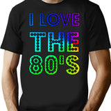I Love The 80's (1) T-Shirt - Retro Graphic Tee for Men & Women - Black
