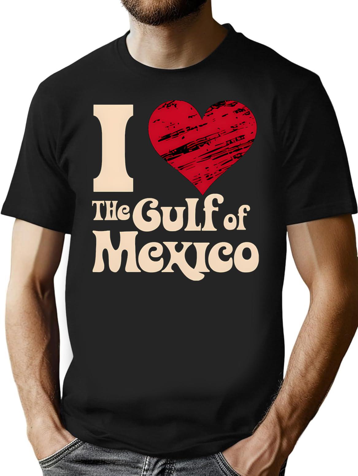 I Love The Gulf Of Mexico T-Shirt - Black