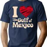 I Love The Gulf Of Mexico T-Shirt - Navy