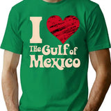 I Love The Gulf Of Mexico T-Shirt - Green