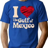 I Love The Gulf Of Mexico T-Shirt - Blue