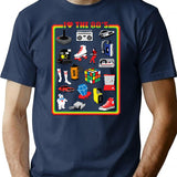 I Love The Song T-Shirt - Retro Graphic Tee for Men & Women - Navy