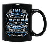 I Love You Dad Black Coffee Mug - Black