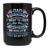 I Love You Dad Black Coffee Mug - Black