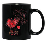 I Love You Love Happiness Black Coffee Mug - Black