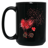 I Love You Love Happiness Black Coffee Mug