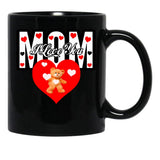 I Love You Mom 2 Black Coffee Mug - Black