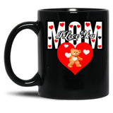 I Love You Mom 2 Black Coffee Mug