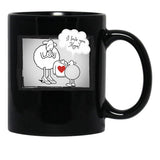 I Love You Mom Cream Black Coffee Mug - Black
