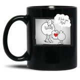 I Love You Mom Cream Black Coffee Mug