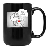 I Love You Mom Cream Black Coffee Mug - Black
