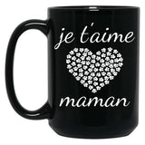 I Love You Mom (11) Black Coffee Mug