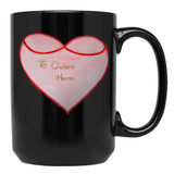 I Love You Mom (13) Black Coffee Mug - Black