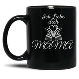 I Love You Mom (16) Black Coffee Mug