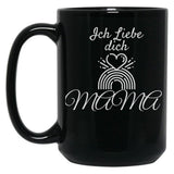 I Love You Mom (16) Black Coffee Mug