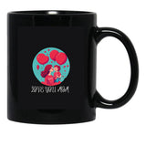 I Love You Mom (17) Black Coffee Mug - Black