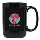 I Love You Mom (17) Black Coffee Mug - Black