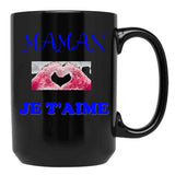 I Love You Mom (1) Black Coffee Mug - Black
