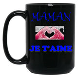 I Love You Mom (1) Black Coffee Mug