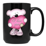 I Love You Mom (31) Black Coffee Mug - Black