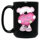 I Love You Mom (31) Black Coffee Mug